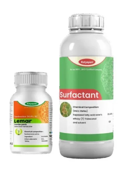 Katyayani Lemar -Tembotrione 42% SC (34.4% w/w) 115ml + Surfactant 400ml | Herbicide